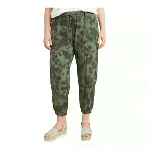 Anthropologie Leda Utility Green Camo Joggers Women’s XS